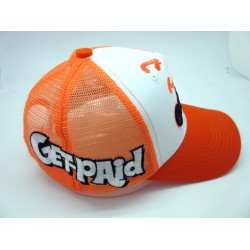 2401-22 TRUCKER MESH "GET PAID" WHT/ORA