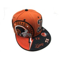 2404-06 THUNDER CITY NAME LOGO SNAP TEXAS BT.O/BLK
