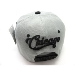 2503-01 TRIPPLE SHADOW CITY SNAP BACK "CHICAGO"BLACK/RED
