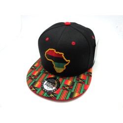 2503-11 "AFRICA MAP#1"BLACK/MULTI