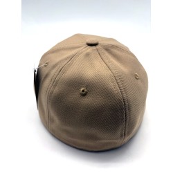 2504-06 SUPER PREMIUM ACRYLIC PLAIN FLAT FITTED HAT"KHAKI"