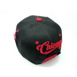 2504-20 JUMBO LOGO 25 CITY SNAP BACK CHICAGO RED/BLACK