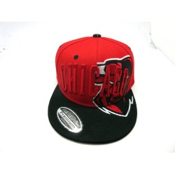 2504-20 JUMBO LOGO 25 CITY SNAP BACK CHICAGO RED/BLACK