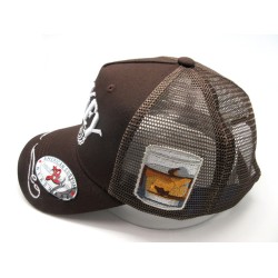 2506-34 MESH BACK TRUCKER "WHISKEY" BROWN