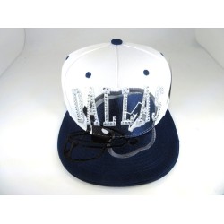 2601-27 RHINE STONE CITY SNAP "DALLAS" WHITYE/NAVY