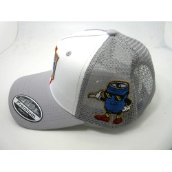 2603-50 MESH BACK TRUCKER "ALL DAY" WHITE/GREY