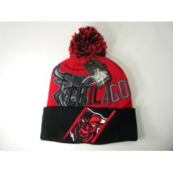 2605-01 CITY NAME KNIT"DOUBLE SHADOW" CHICAGO RED/BLK