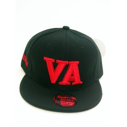 3 Logo Fitted "Virginia" BLK/RED