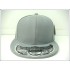 1404-01 Plain Flat Fitted Cap Lt.Grey 