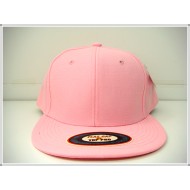 1404-01 Plain Flat Fitted Cap Pink