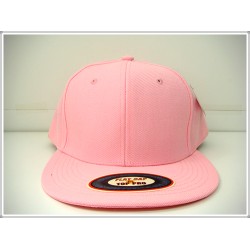 1404-01 Plain Flat Fitted Cap Pink
