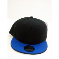 2-Ton Flat Fitted Cap BLK/R.BLUE