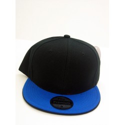 2-Ton Flat Fitted Cap BLK/R.BLUE