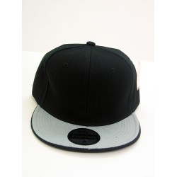 2-Ton Flat Fitted Cap BLK/LT.GREY