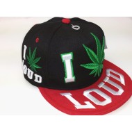 1402-08 I LOUD SNAP BACK BK/RED