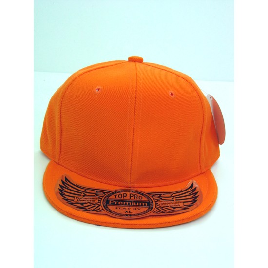 Kids Flat Fitted Cap ORANGE