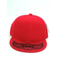 Kids Flat Fitted Cap RED