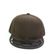 Kids Flat Fitted Cap BROWN