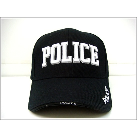 1303-09 Law & Order Cap ?POLICE? Blk