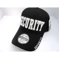 1303-09 Law & Order Cap ?SECURITY" Blk