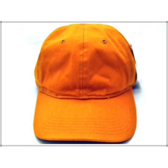 PLAIN POLO COTTON CAP 1601-23 ORANGE