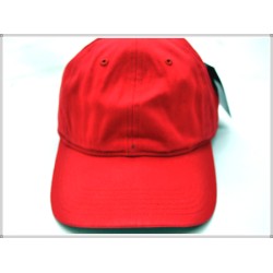 PLAIN POLO COTTON CAP 1601-23 RED