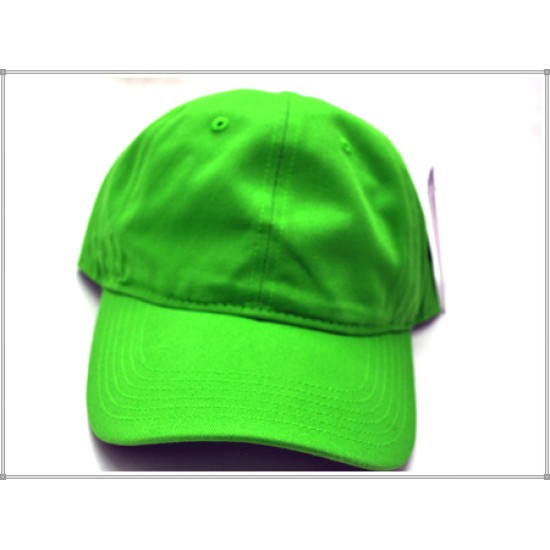 PLAIN POLO COTTON CAP 1601-23 LIME