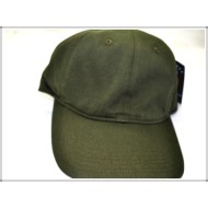 PLAIN POLO COTTON CAP 1601-23 OLIVE