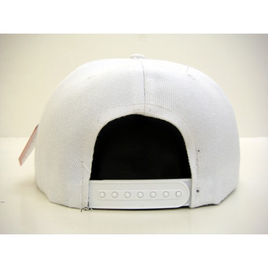 1404-05 Plain Snapback WHITE 