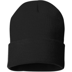 0815-04 Plain Skull Cap "BLACK"