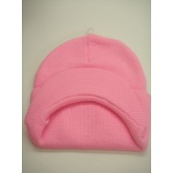 0815-05 Plain Visor Skull Cap "PINK"