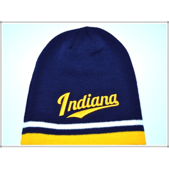 City Beannie 1604-19 Indiana Navy/Gold