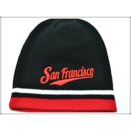 City Beannie 1604-19 San Francisco Black/Red
