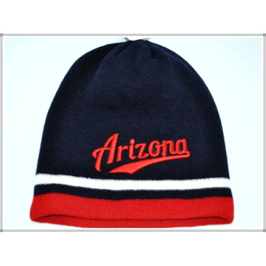 1604-19 City Beanie  Arizona Navy/Red