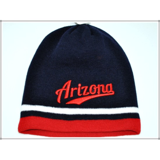 City Beannie 1604-19 Arizona Navy/Red