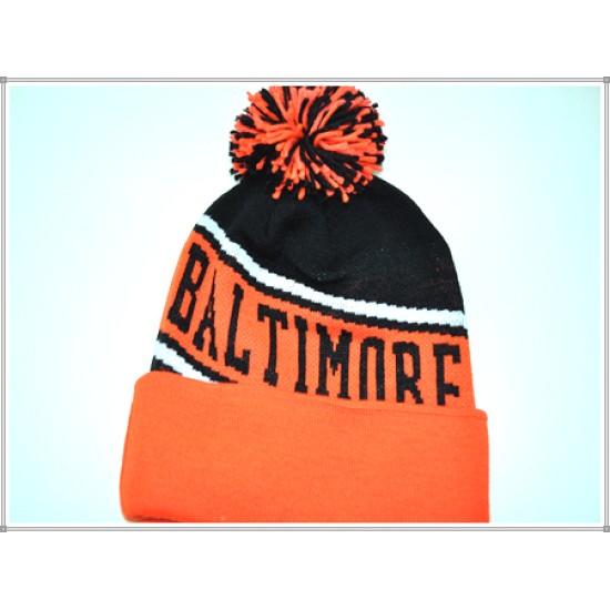 City Winter Fresh Pom#2 Knit 1604-03 BALTIMORE BLK.ORA