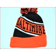 City Winter Fresh Pom#2 Knit 1604-03 Baltimore Black/Orange