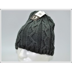Winter Designer Unisex Zig Zag Bennie Hat 1604-09 Charcoal