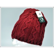 Winter Designer Unisex Zig Zag Bennie Hat 1604-09 Burgundy