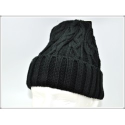 Winter Designer Unisex Zig Zag Knit Hat 1604-01 Black