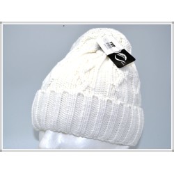 Winter Designer Unisex Zig Zag Knit Hat 1604-01 White