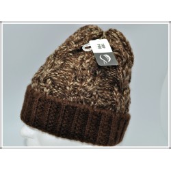 Winter Designer Unisex Twist Knit Hat 1604-02 Brown/Timber