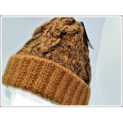 Winter Designer Unisex Twist Knit Hat 1604-02 Timber/Brown